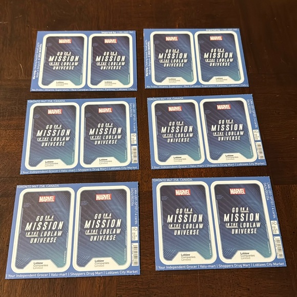 2024 PC Loblaw's English Marvel
Super Heroes Trading Cards 6
Packs of 4 cards - Picture 1 of 2